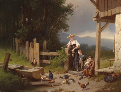 Cozy Gathering by August von Rentzell